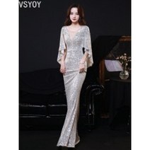 vsyoy 패션 연말시상식 반짝이 블링블링 연주복 행사 여신드레스