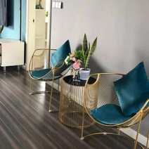 가정용 디자인의자 철제 발코니 까페철제의자 업소 인테리어 의자 디자인체어 모던 사각 암체어, 09. I