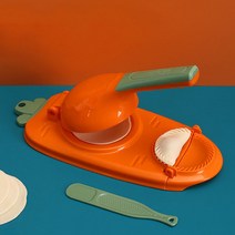ZOZOFO 수제 DIY 만두피압축기 반죽 압축기 만두밀대 소형 셀프 기구, 주황색