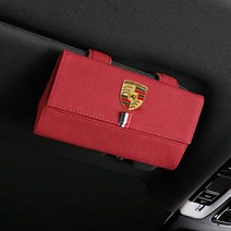 지르고몰 포르쉐 전용 스웨이드 선글라스 케이스 포르쉐 악세사리 수납용품 전차종 가능, 베이지