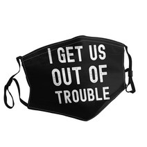 I Get Us Out Of Trouble 성인용 인쇄 마스크 일본 만화 영화 방진 빨 조절 가능