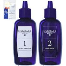 MUNOAGE W어프로치 헤어 프로그램[약용 육모제 2STEP 두피 미용액(60ml) & 육모제(60ml) 세트]여성용 육모제 신경이 쓰이는 균열 양모 볼륨 업 산후의 탈모 예방에[한정 선물 세트]