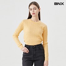BNX 데일리 심플 케이블 긴팔 니트 BU4KP028L0