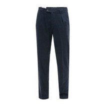 CORNELIANI 꼬르넬리아니 네이비 솔리드 원플릿 개버딘 팬츠 CR7PT7S12 -