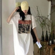 비치보이 레터링 원피스
