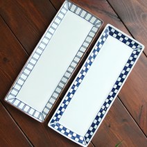 오반자이 네모네모 일본 긴사각접시, 네모네모긴사각접시[단체크1p], 1개