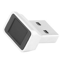 생체 인식 스캐너 360 ° 터치 잠금 장치와 일치하는 휴대용 USB 지문 판독기 식별, 2x1.7x1.2cm, ABS 플라스틱, 은