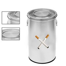 나sksp_대형 스탠드 재떨이 스텐 흡연실 원형 스윙 쓰레기통 야외 업소용 휴지통 휴게실 스테인레스♥ghjr, ♥ghjr스텐재털이 450-740