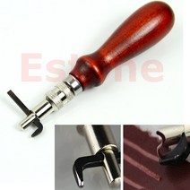 견고한 조정 가능한 가죽 가장자리 스티칭 그루버 공예 그루브 가우 징 DIY 도구 1mm G08 4 월 일 훌륭한, 한개옵션0