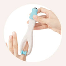 토솔 손가락 마사지 손 관절 마사지 다기능 롤러 마사지 클립, [01] 마그네틱볼모델 핑거마사지기블루  경혈지도