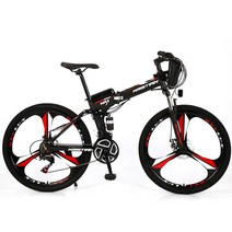 세발 삼륜 전기 자전거 접이식 미니 전동 Iithium 배터리 알루미늄 강력한 Aldult MTB Ebike, [05] 36V20AH, [07] Three-knife wheel A