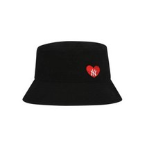 엠엘비 MLB 공용 하트 오버핏 버킷햇 32CPH9111-50L, 32CPH9111-50L/59