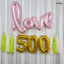 재미제이 심플 기념일 태슬풍선세트 백일 이백일 삼백일 홈스냅 셀프촬영, 1set, 04.웜골드_300