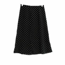 maxmara 블랙 도트실크 a라인스커트 여자 3340