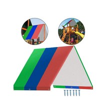 스크린타프 캠핑 그늘막 원터치 헥사타프 스크린 야외 쉬운 설치 스윙 세트 그늘 방수포 차양 놀이터 지붕 캐노피 눈 증거 창고 방수 커버, 132x226cm