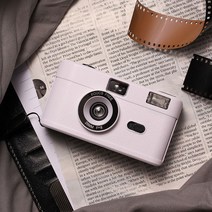빈티지 포인트 촬영 비 일회용 kodak fuji 35mm 플래시 재사용 가능, 하얀, 카메라 전용(필름 없음), 6.White - Camera only(no film)