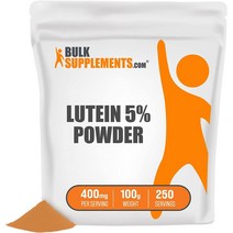 벌크서플리먼트 루테인 분말 파우더 아이 헬스 BulkSupplements Lutein 5% Powder Eye Health 100g