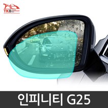사이드미러 비 눈 오는날 발수 방수기능 인피니티 G25 용품 유리막, 내부 김서림방지-대 30x35cm