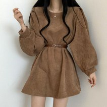 줄리엔느 페릴 에이라인 코듀로이 원피스
