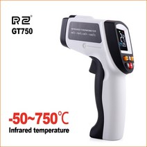 적외선 산업용 온도계 디지털 RZ IR 적외선 온도계 열 화상 카메라 휴대용 디지털 전자 야외 비접촉 레이, 03 GT750