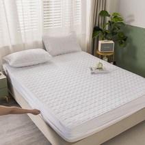 100% 방수 매트리스 커버 코튼 워셔블 침대 여러 가지 빛깔의 보호대 플랫 침대보, 48x74cm Pillowcase, WHITE_48x74cm Pillowcase