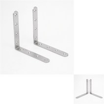 GVP 영달철물 스텐꺽쇠 코너철 2P세트150X150MM 하스너 앵글화스너 화스너 ㄱ자꺽쇠, 2개