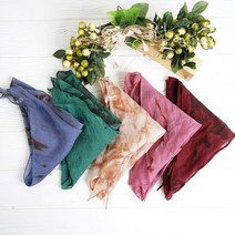 더로라 텐셀쁘띠스카프 -감물 천연염색 S21035