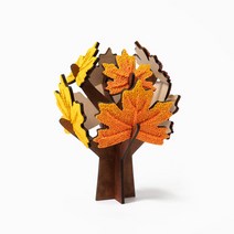 팬시우드 우드 칼라 폼클레이 나무 만들기재료, 단풍나무 UDPWD0412, 칼라폼 5색 UDPCL0030