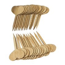도로명주소판 건물주소 명패 30pcs 나무 정원 마커 말뚝 심장나비 모양의 식물 레이블 허브 및 야채 식물 태그 실내 및 outdo 용 스틱, 1