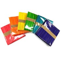 하드스틱칼라-(대)50개입/854575/하드막대 하드바 아이스크림막대, 주황