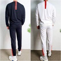 오리지널 형광 라벨 기모 맨투맨 조거팬츠 트레이닝 세트