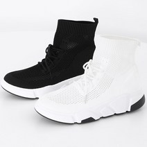 [슈플랜] 삭스 스니커즈 슬립온 메쉬 니트 운동화 3.5cm 9-410