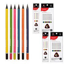 [조한스토어] 모나미 고품질 흑목 바우하우스 연필, 1개, 삼각연필 3002_HB_12자루