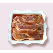 셰프가 직접 연구하고 만든 수제양념 한돈돼지갈비 LA갈비 1kg 2인분 캠핑밀키트 아이들 반찬 집들이음식, 수제LA양념갈비 1kg 1+1