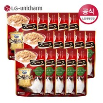 긴노스푼 미쓰보시 LG유니참 구루메 고양이간식 35g 15팩 모음(후레이크 쥬레), 후레이크 (닭가슴&참치&가다랑어)