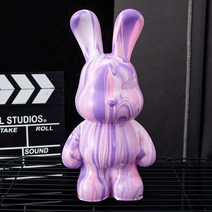 토끼 푸어링아트 플루이드페인팅 토끼장식세트 DIY 푸어링래빗 만들기재료키트, 토끼 + 화이트 + 연분홍 + 보라 + 도구세트