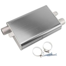히터 부품 자동차 주차 발전기 머플러 24mm 알루미늄 합금 배기 머플러 공기 디젤 배기 머플러 소음기 파이프, 은