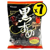 카수가이 구로아메 흑사탕 일본 캔디 129g (7개세트) 사무실 학교 학원 탕비실 단체 간식 수입 과자, one option, one option