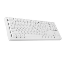 앱코 PBT 사이드 RGB 텐키리스 체리 기계식 키보드 적축, ADK87, 화이트
