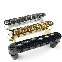 Tune-O-Matic Roller Saddle 일렉트릭 기타 브릿지 Lespaul LP SG 6 현 Made in Korea, [03] Golden