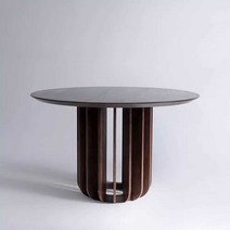 우드식탁 거실 카페 원형 원목 레스토랑 테이블, 80x80x75 소나무