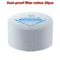 방독마스크 방독면마스크 화재방독면 dh8200 가스 마스크 반 얼굴 보호 화학 호흡기 필터 포함 안전 ​​고글 산업용 페인트 스프레이 안티 유기 증기, 필터면 20pcs