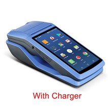 바코드 프린터 생성기 기계 휴대형 pos 터미널 pda android 8.1 with, m1 충전 스탠드