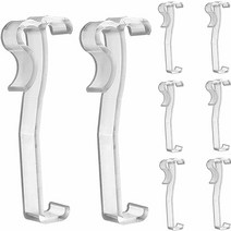 Valance 클립 10pcs 2 1/2 "창 블라인드 숨겨진 플라스틱 수평 리테이너 홀더