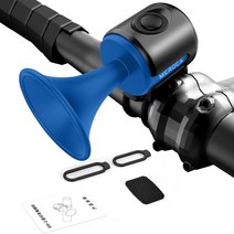 자전거벨전기 자전거 경적 120dB 1 사운드 모드 전자 벨 긴 대기 버튼 배터리 작동 슈퍼, 03 Black