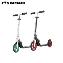 엠스키 엑스레이서 두발 킥보드/접이식 킥보드 MSKI-330 대형휠적용, 레드(RED)