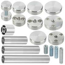 장식 아크릴다보 알루미늄 후크 고정볼트 다리 액자나사, 32.AL파이프후크 실버 30x180mm