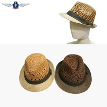 제임스마틴 꽈배기패턴 카우보이 페도라 챙모자 JMCS 2TSP1C02, 베이지