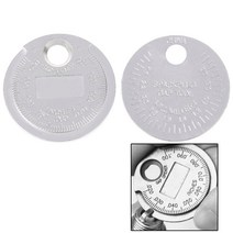 측량 점화 플러그 갭 게이지 측정 도구 코인 타입 0.6-2.4mm 범위 구경 1 개, 한개옵션0