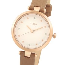 로이드 도트 인덱스 그레이 여성가죽시계 LL2G17555SGR